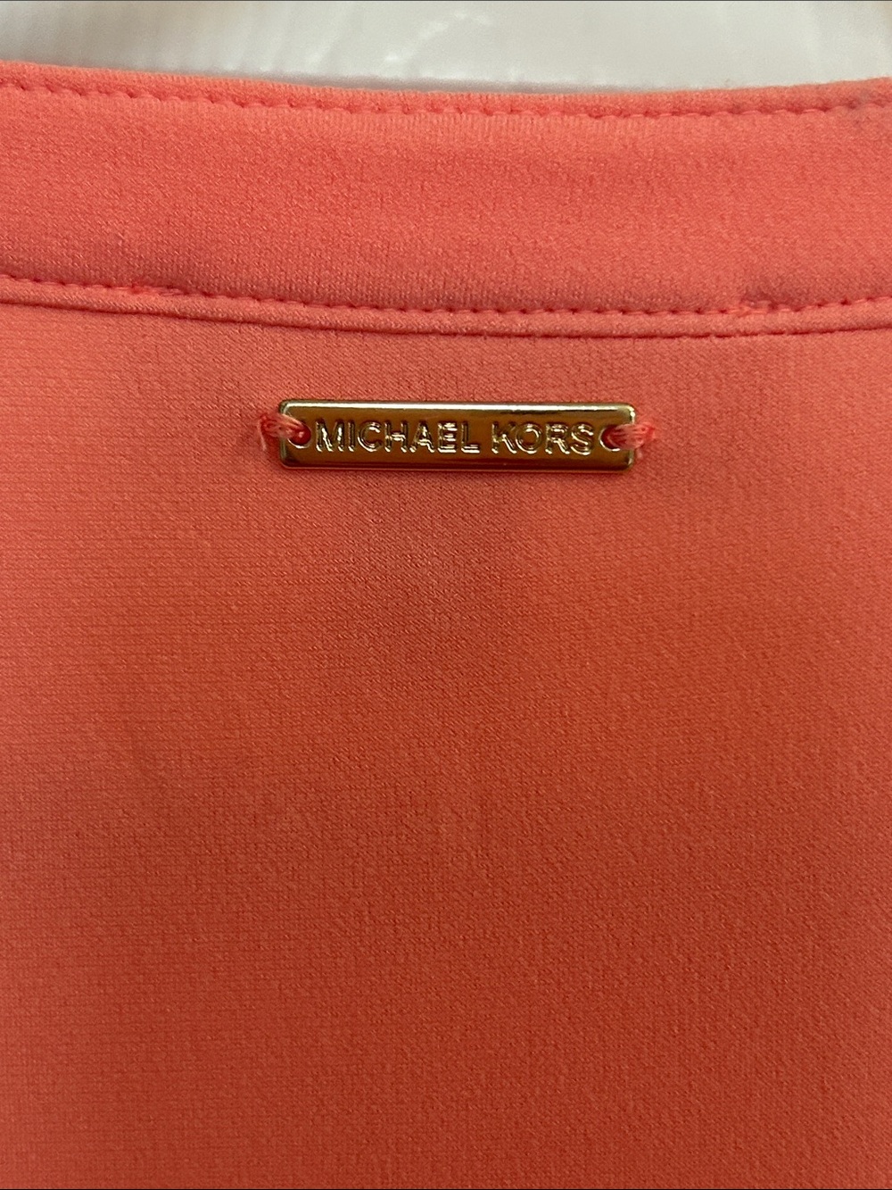 Michael Kors Coral Sleeveless V-Neck Tie Dress - Picture 7 of 10